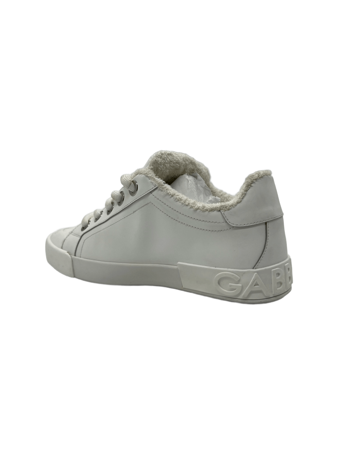 D&G Shoes Furw In White