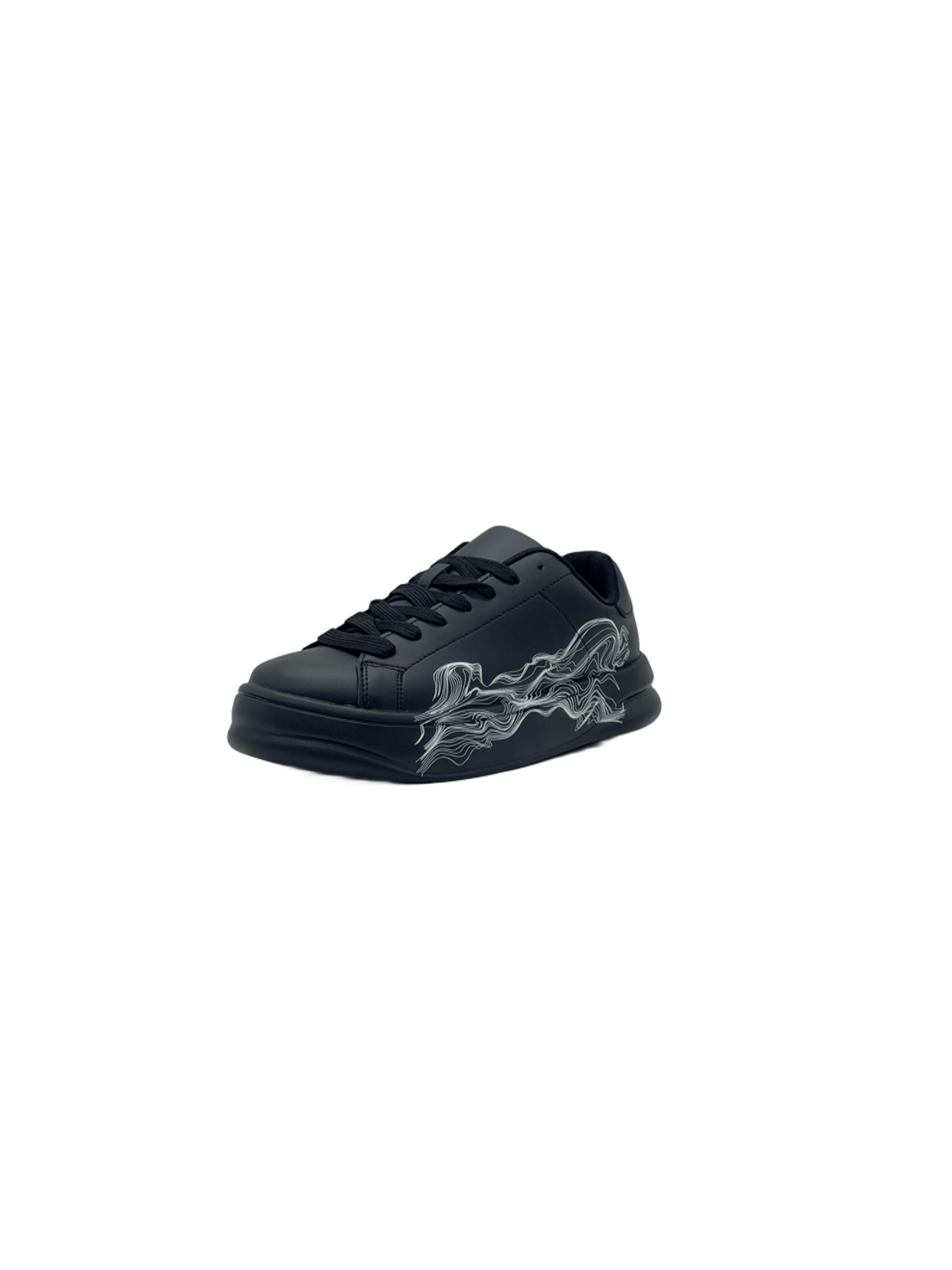 Zara Patterned Chunky Trainers Black