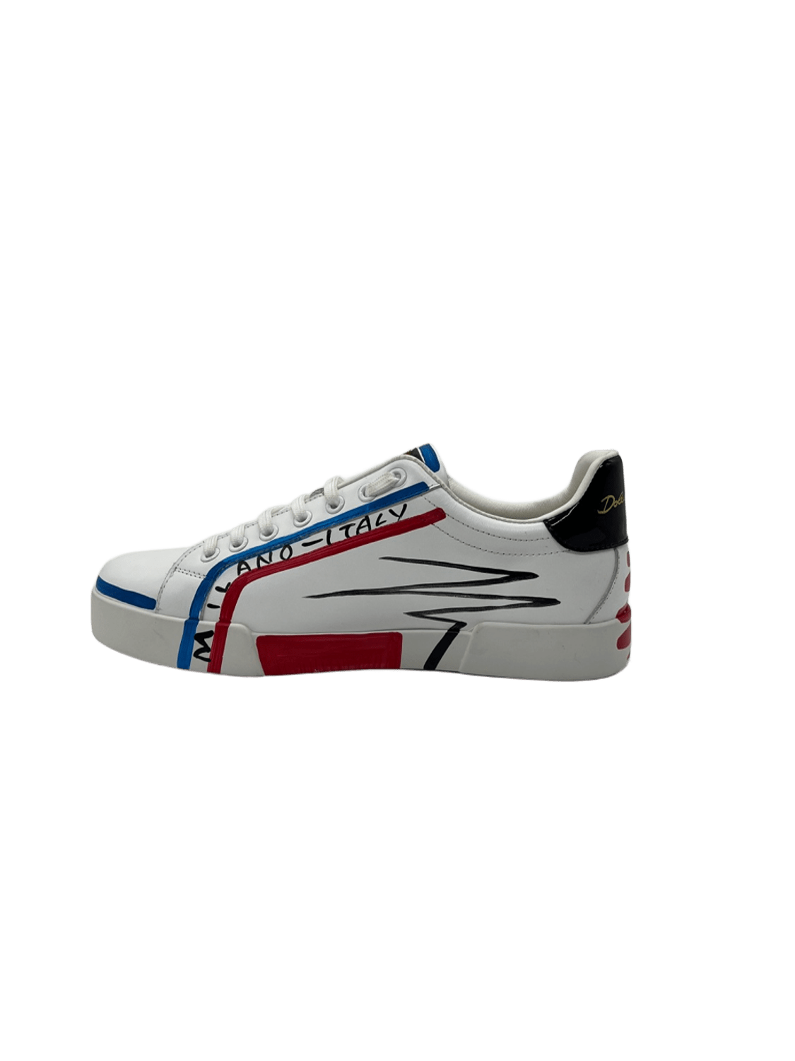 D&G Shoes In White X Red