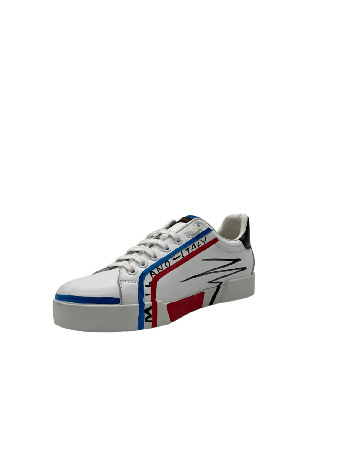 D&G Shoes In White X Red
