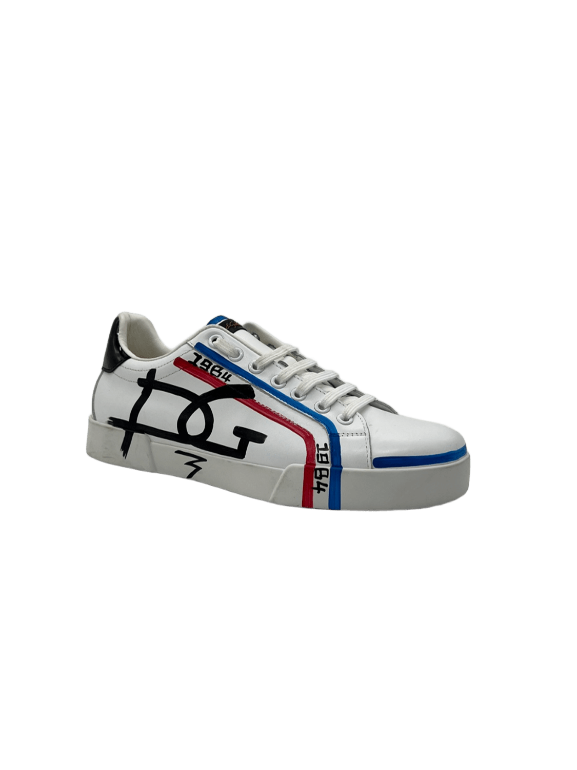 D&G Shoes In White X Red