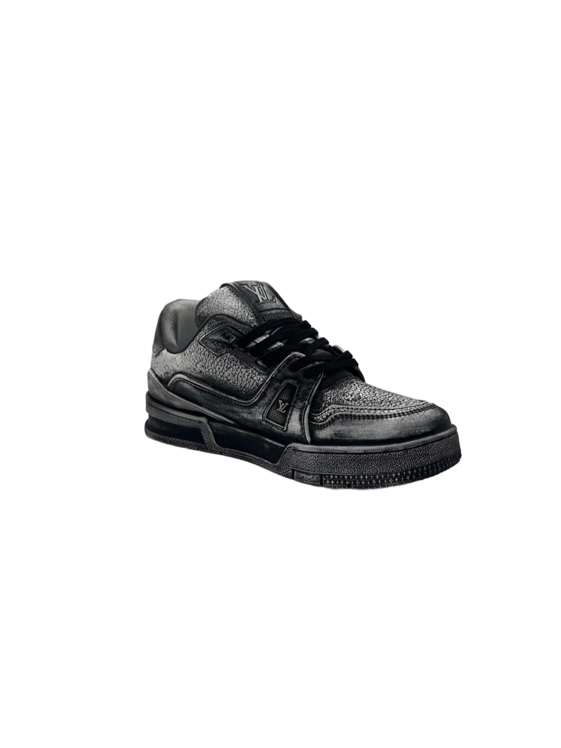 Lv Shoes In Dark Black
