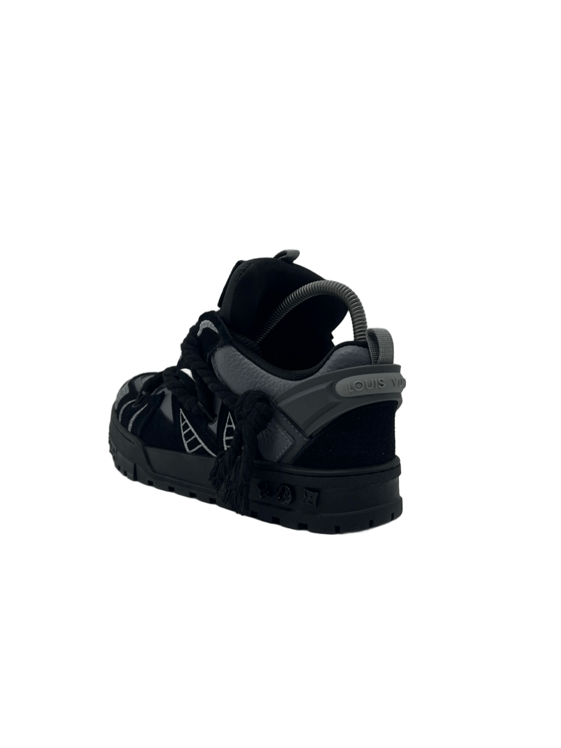 Lv Shoes Black X Grey