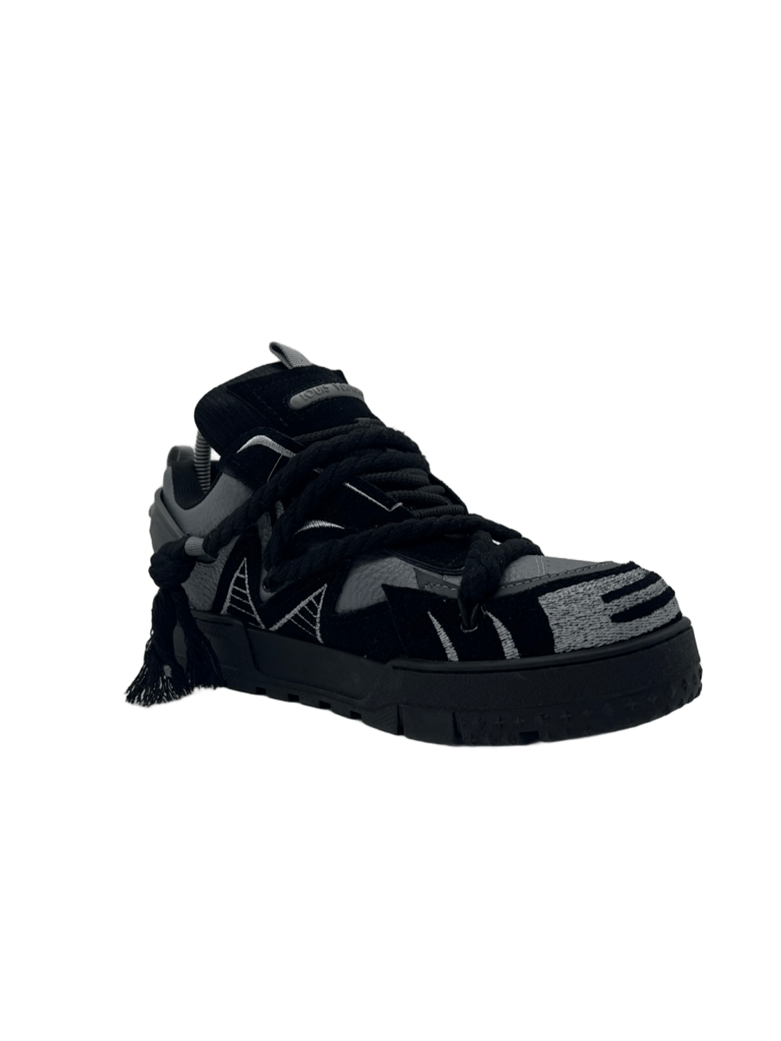 Lv Shoes Black X Grey