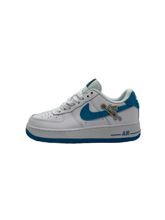 Nike Air Force In White X Blue