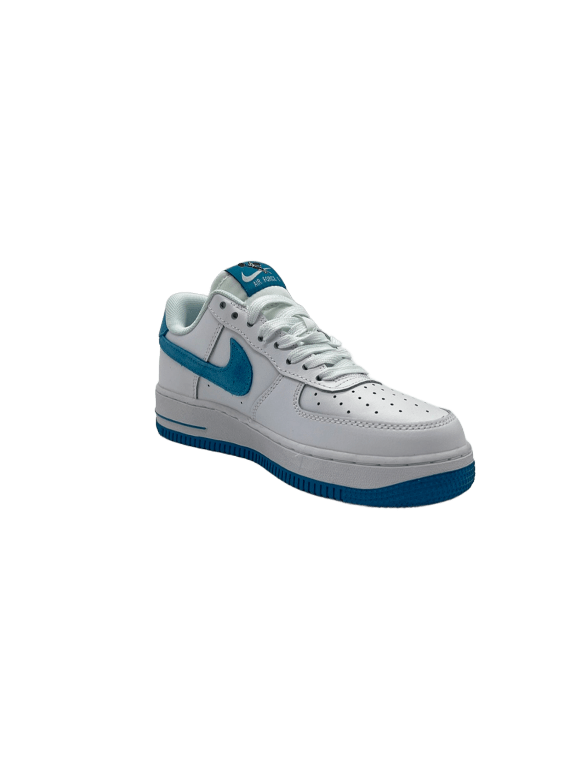 Nike Air Force In White X Blue