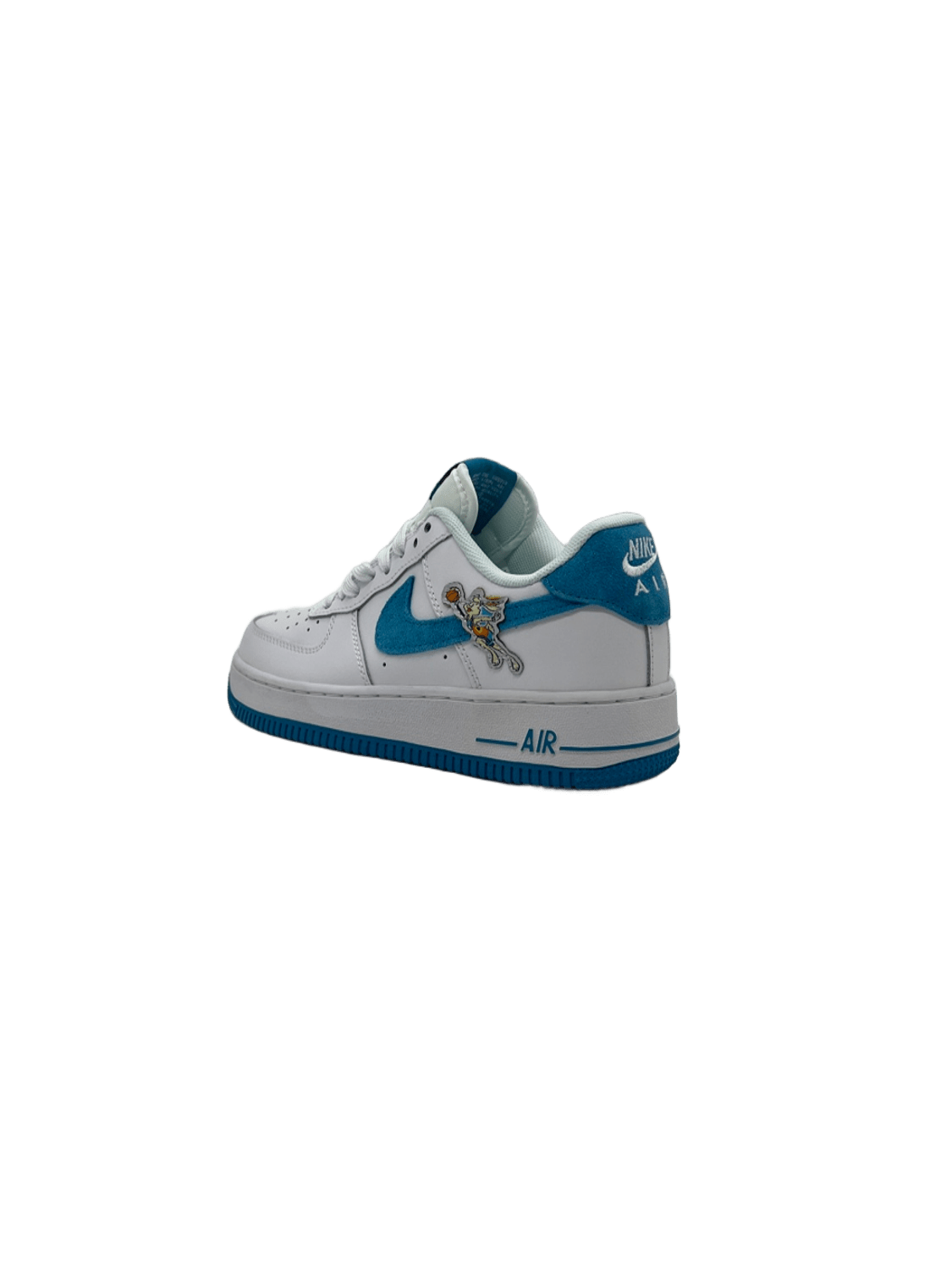 Nike Air Force In White X Blue