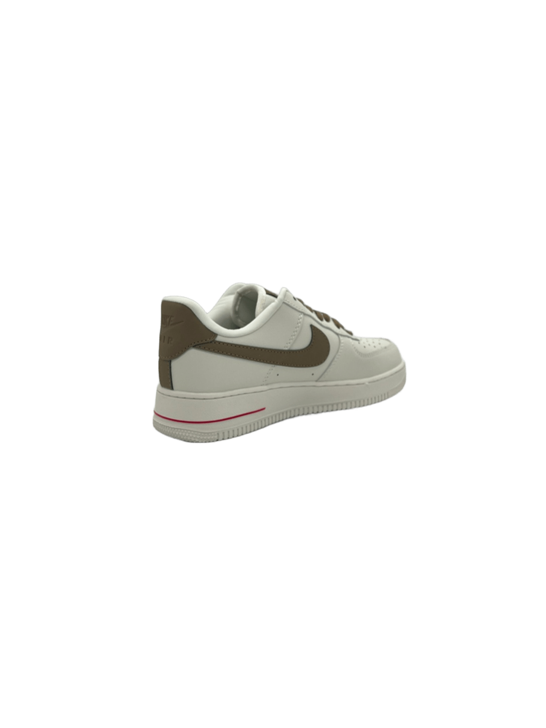 Nike Air Force1 In Off White / Brown