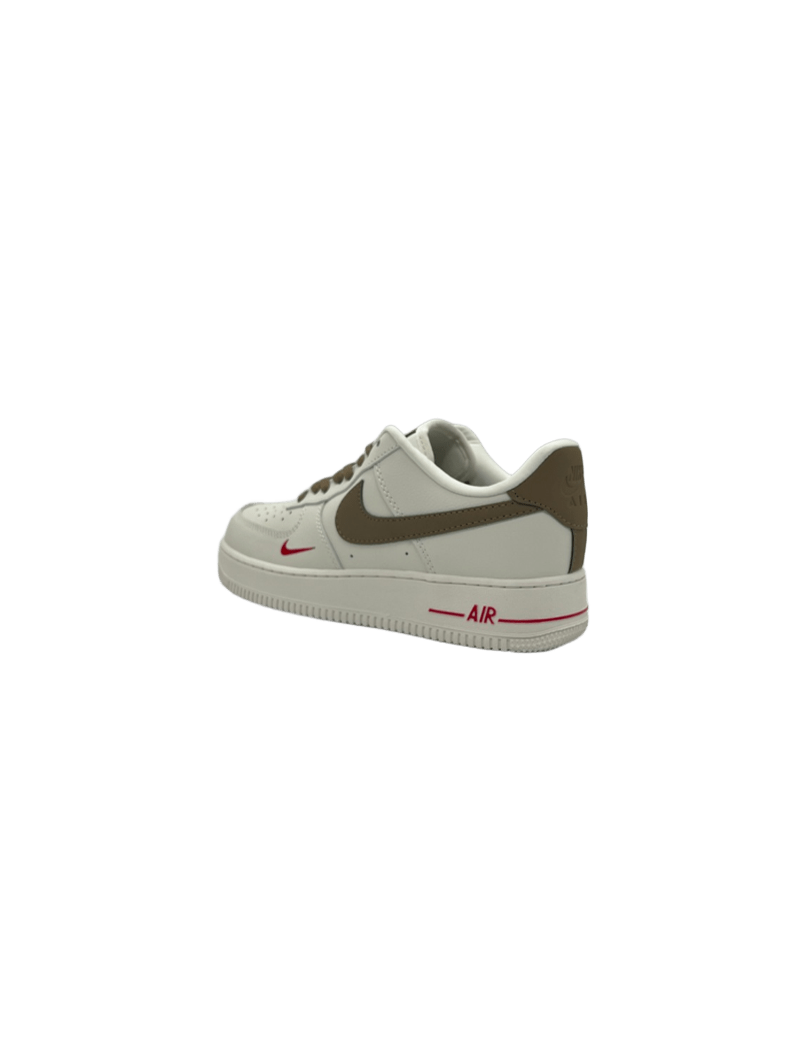 Nike Air Force1 In Off White / Brown