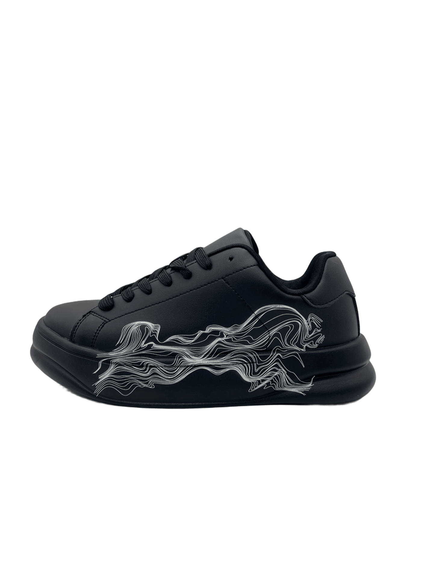 Zara Patterned Chunky Trainers Black