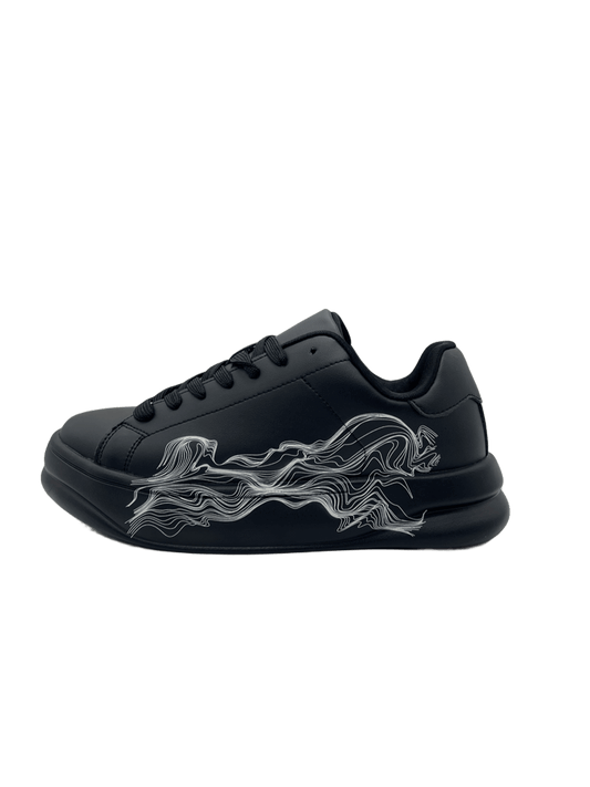 Zara Patterned Chunky Trainers Black